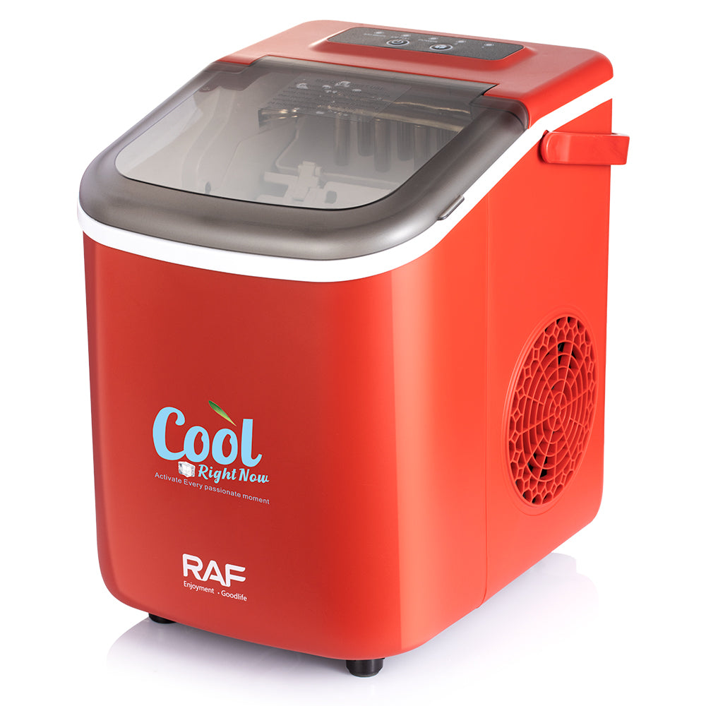 Aparat De Facut Gheata RAF 0309 - Icemaker cu Rezervor 1.5L, Auto Curatare, 2 Dimensiuni Cuburi, 112W