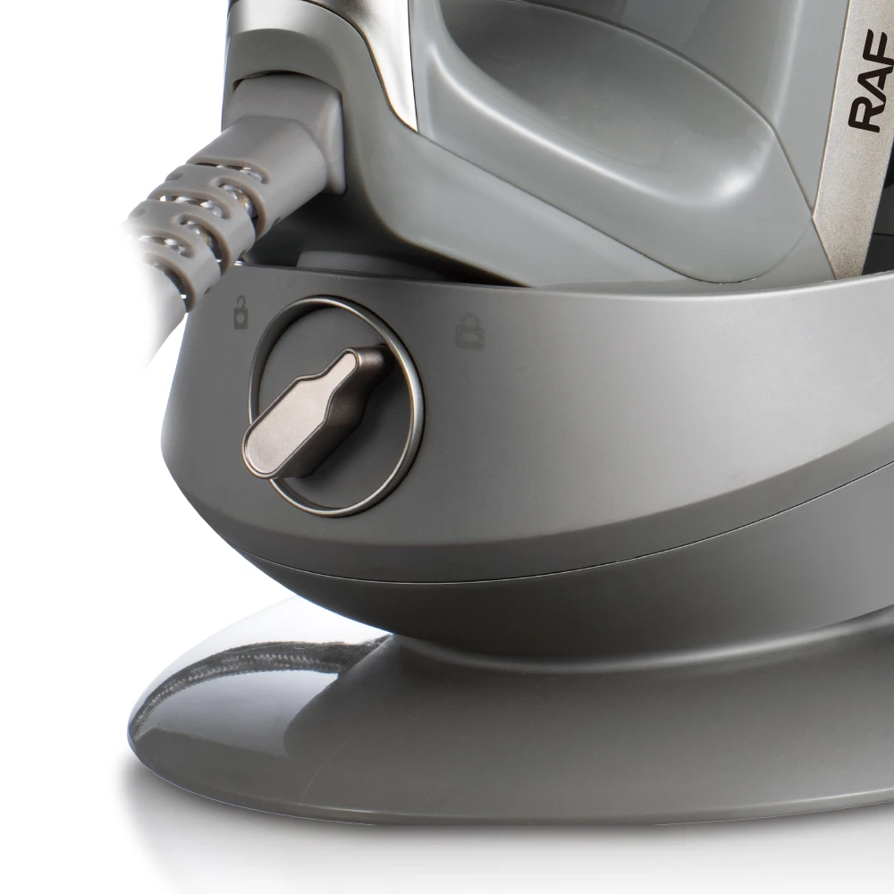 Fier De Calcat Cu Aburi Vertical RAF 1357G – Talpa Ceramica, Rezervor 1.5L, Functie Auto Curatare, 2200W